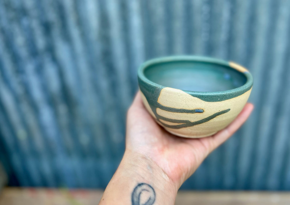 Slate Drip Mini Bowl