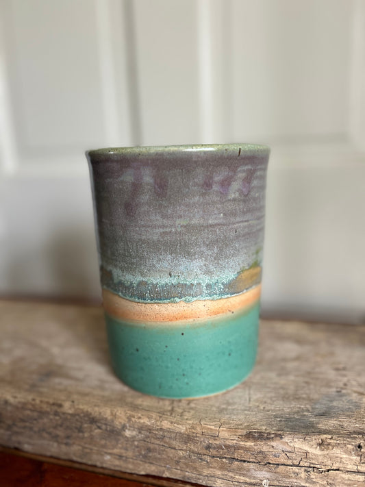 Eggplant over Grass Utensil Holder