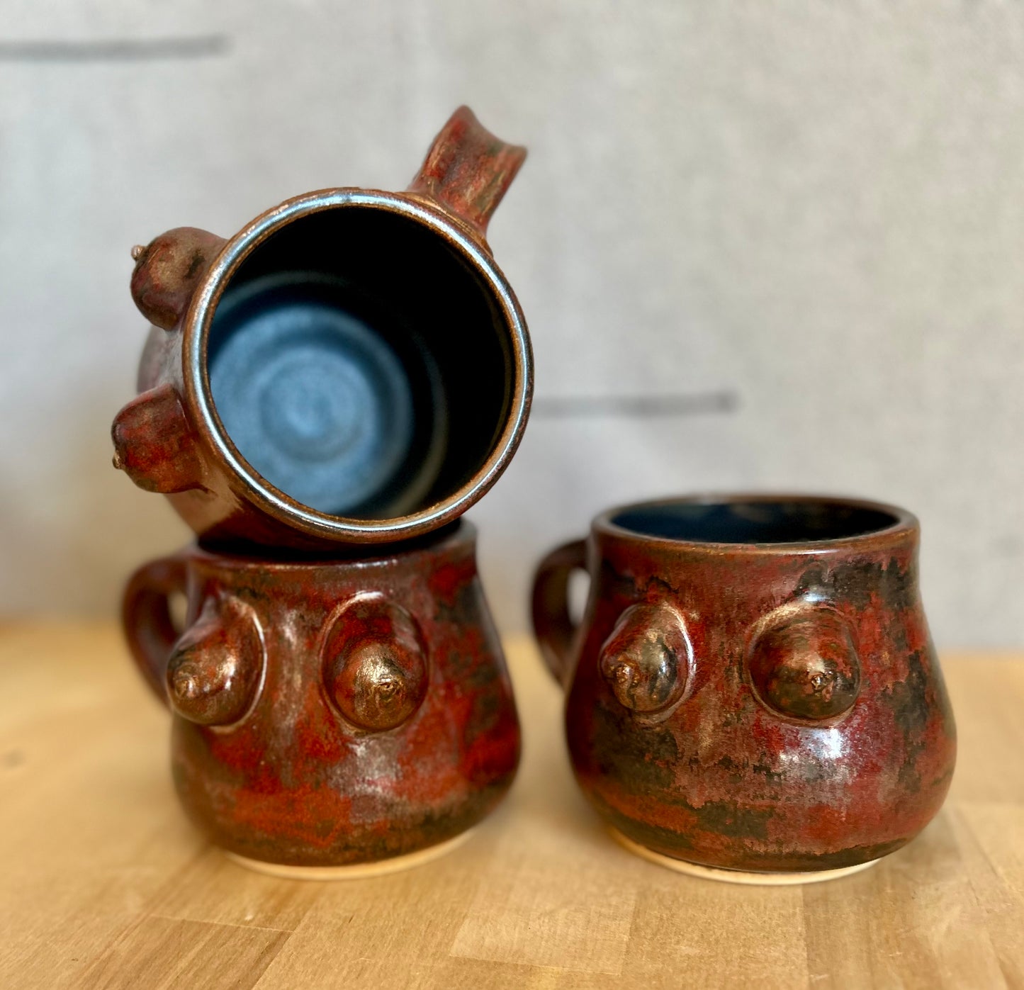 Burnt Copper Goddess Mug (Right Hand)
