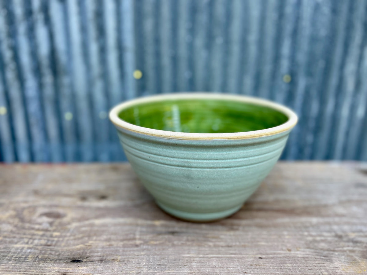 Olive Blossom & Mint Serving Bowl