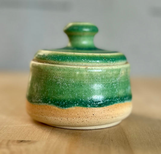Jade Green Salt Cellar