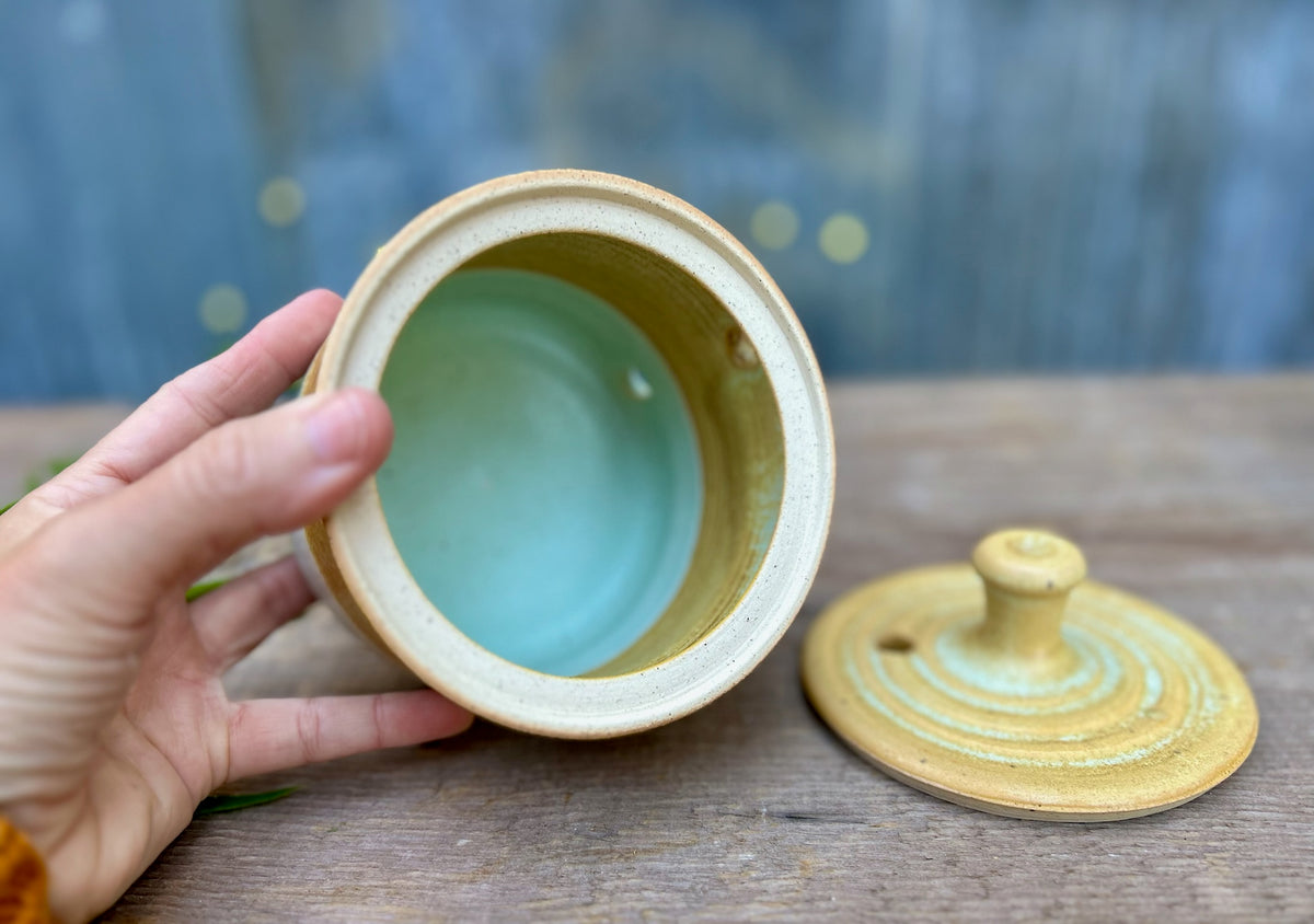 Maple & Flora Garlic Storage Jar