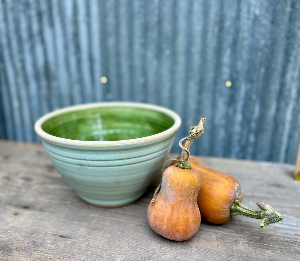 Olive Blossom & Mint Serving Bowl