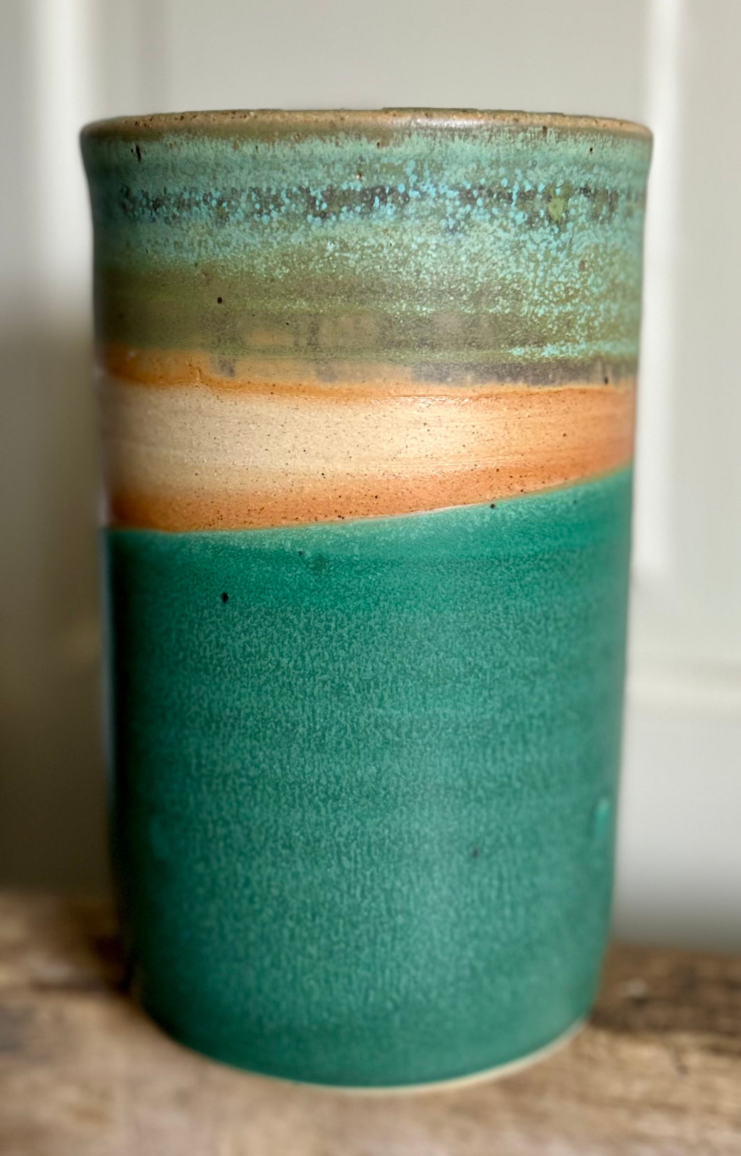 Lichen Over Grass Utensil Holder
