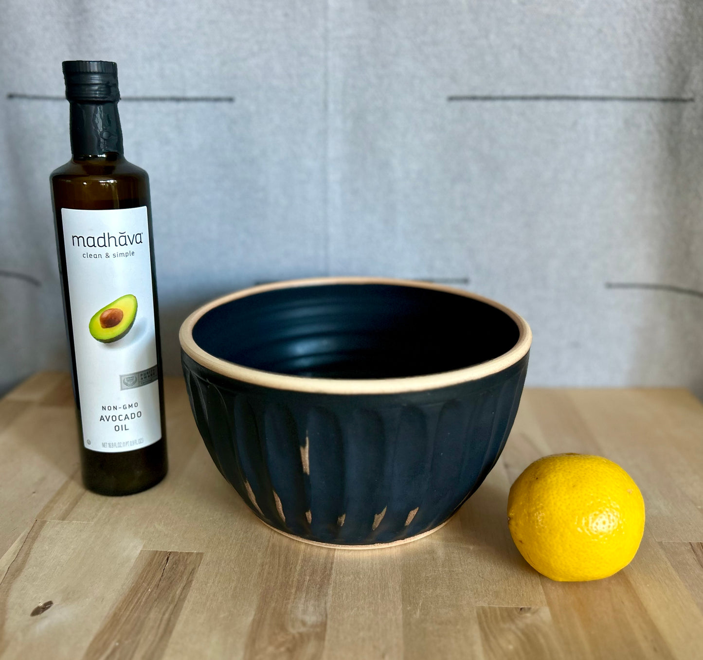 New Moon Fluted Serving Bowl