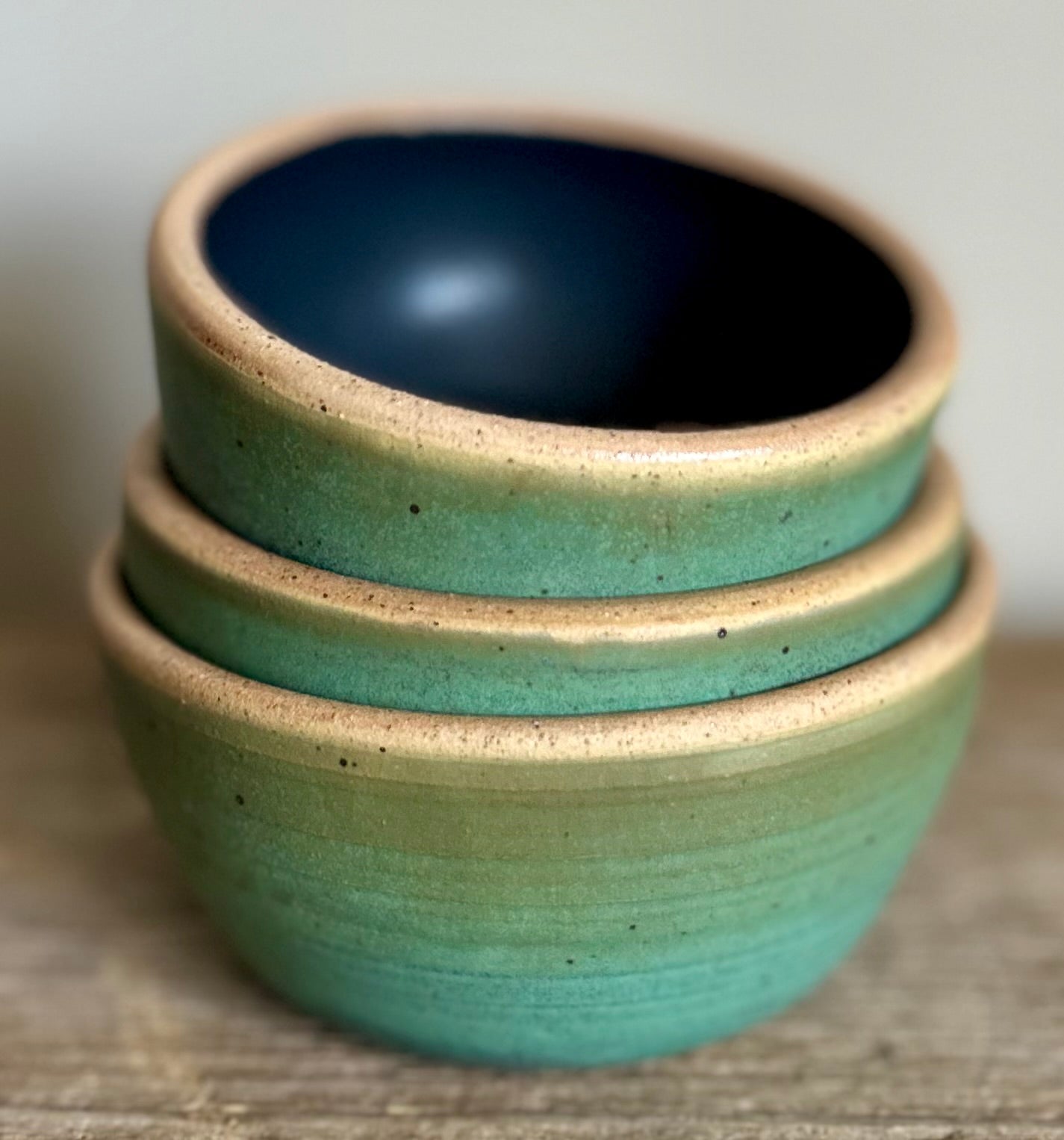 Old Copper, Black Matte. set of 3
