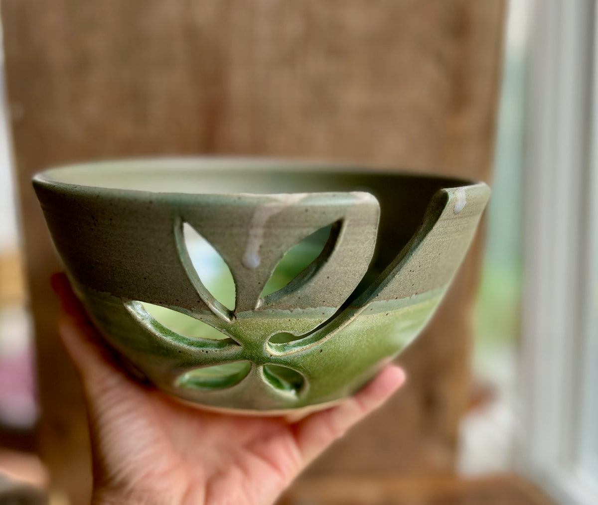 Mossy Slate Yarn Bowl