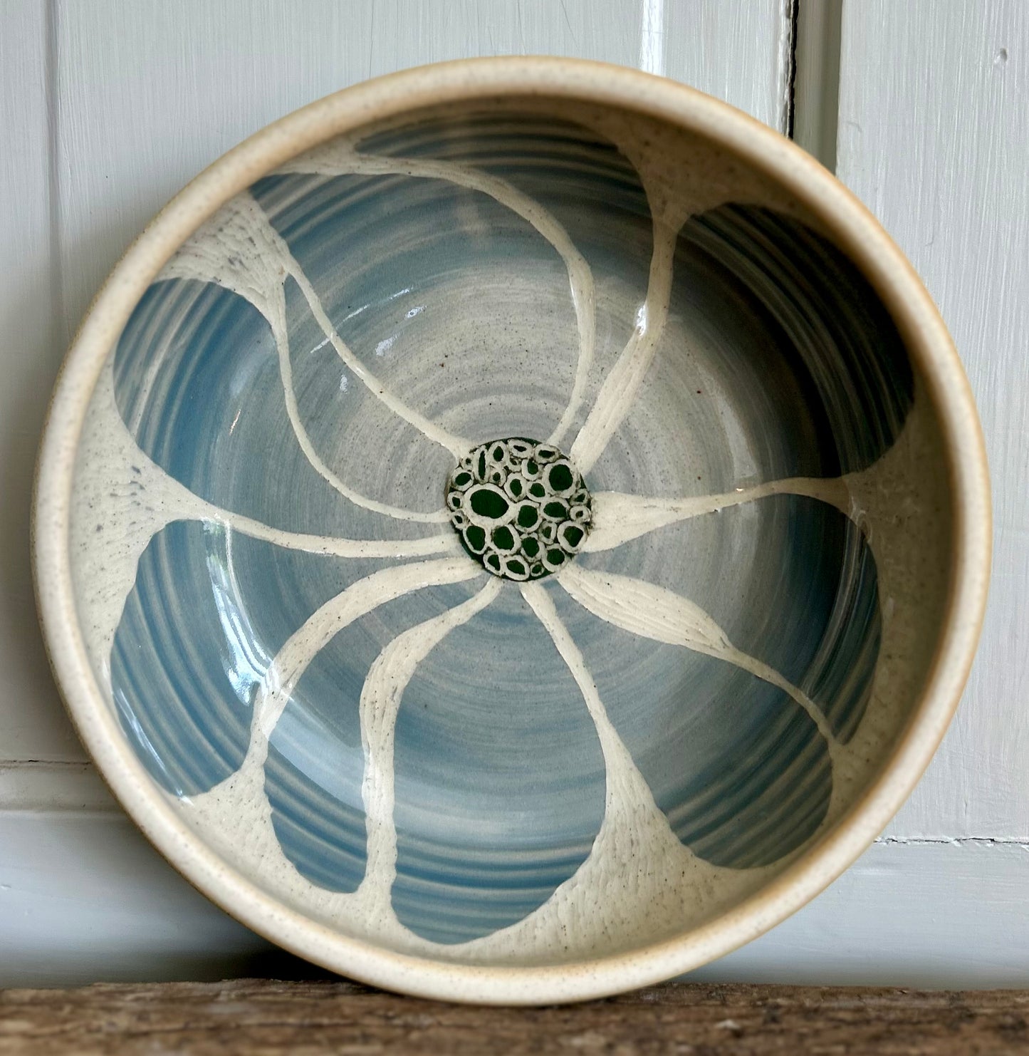 Abstract Floral Serving Bowl