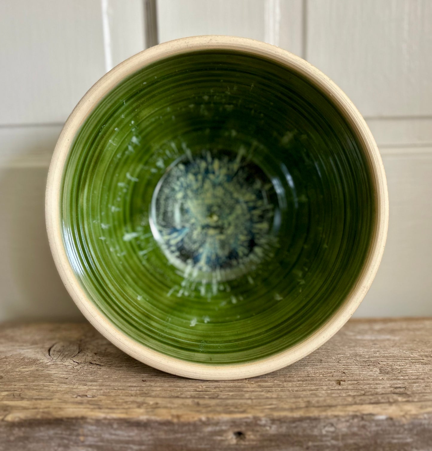 Olive Blossom & Mint Serving Bowl