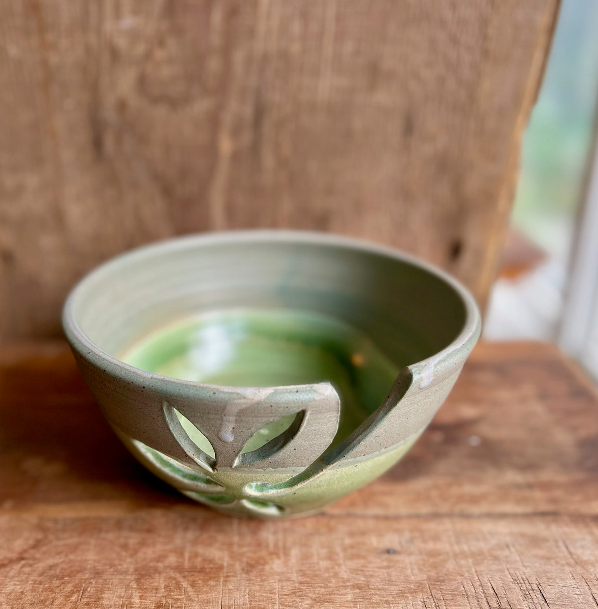 Mossy Slate Yarn Bowl