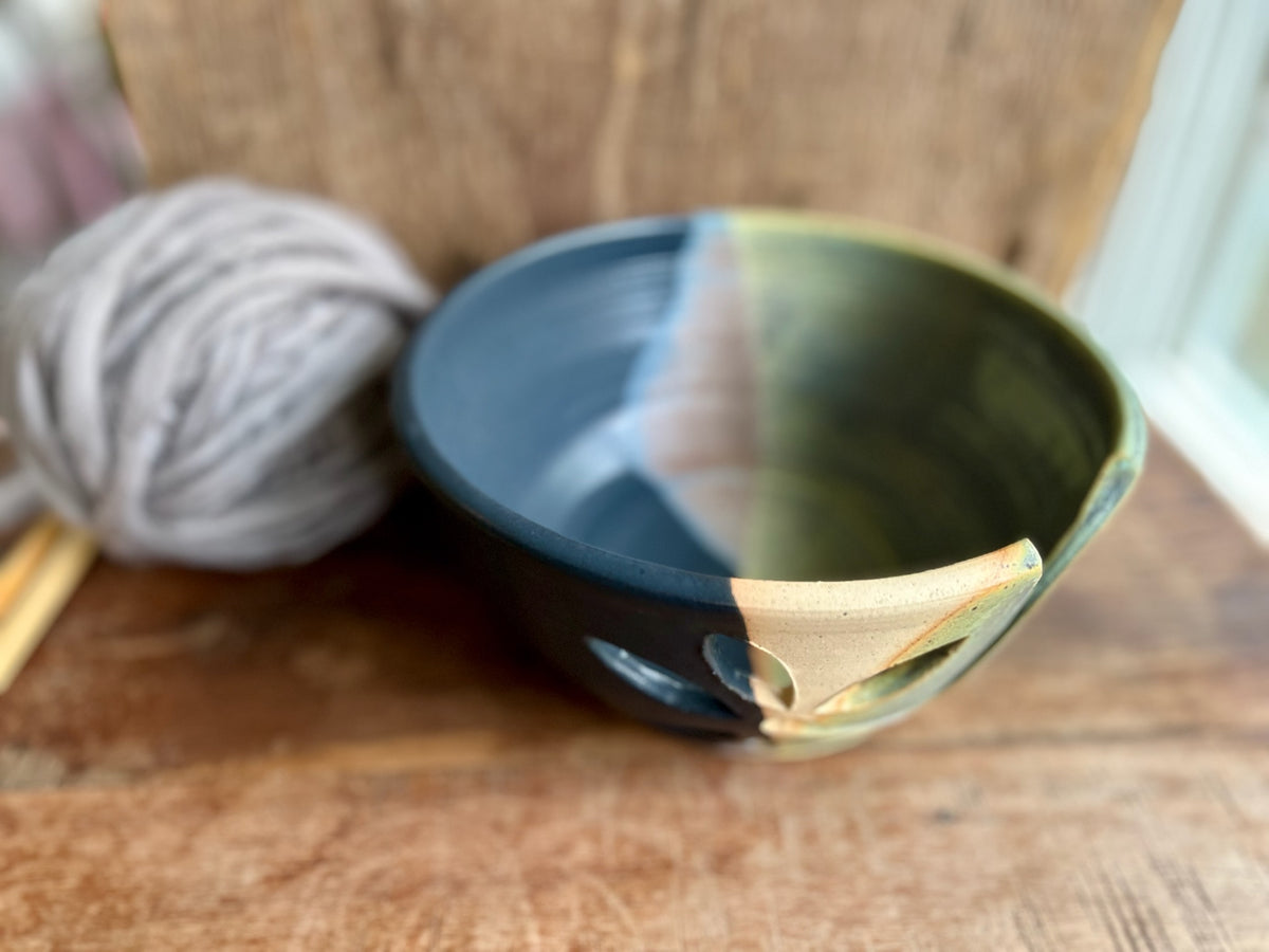 New Moon & Lichen Yarn Bowl