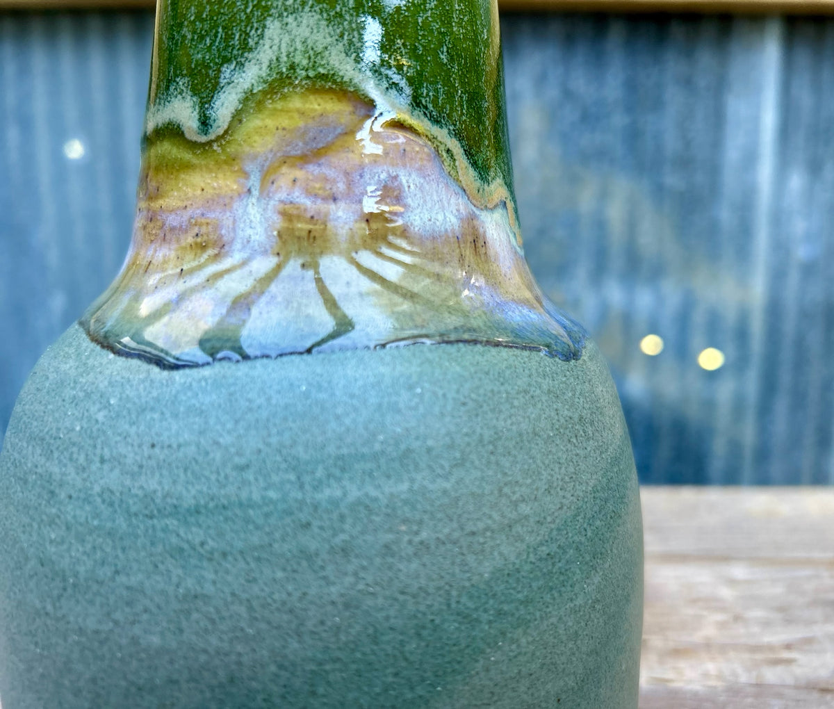 Mossy Slate Vase