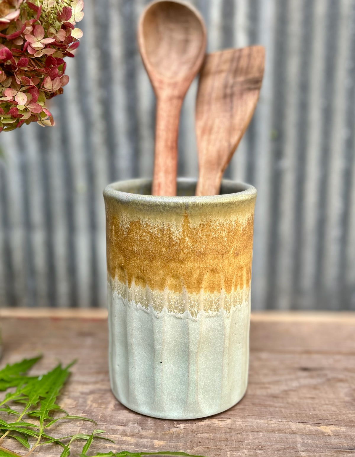 Maple & Flora Utensil Holder
