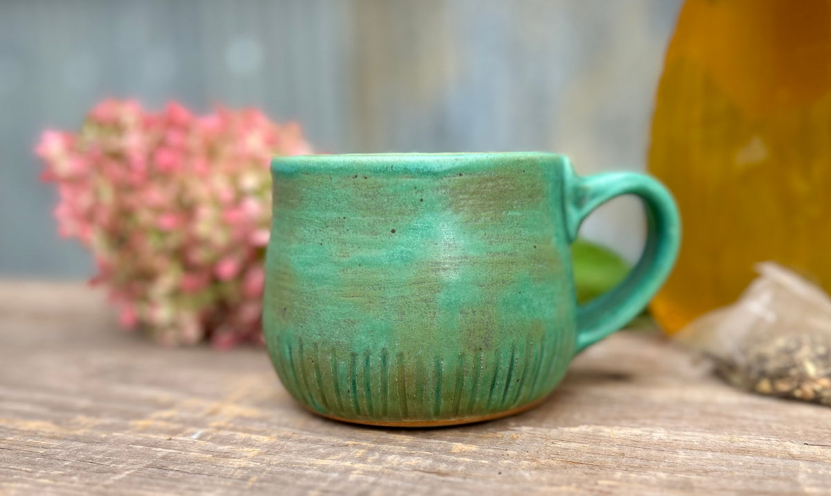 Copper Patina Goddess Mug