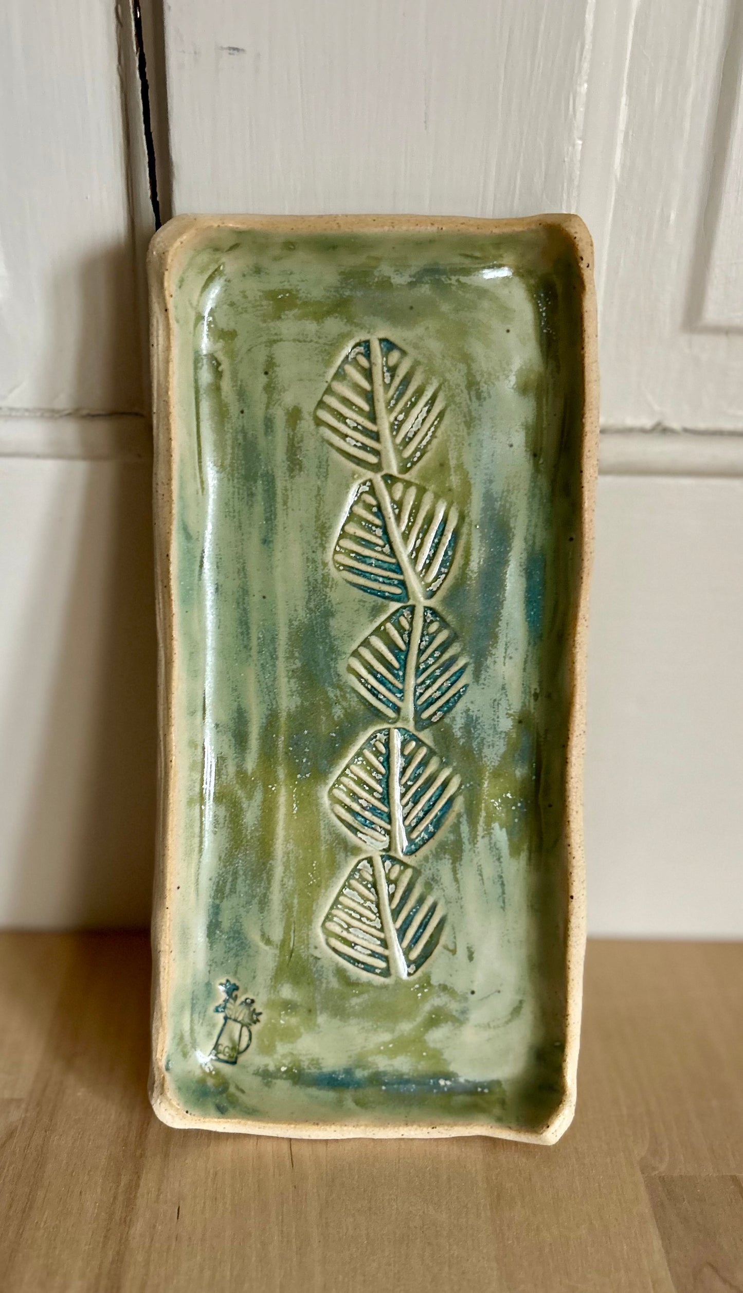 Green Tea Leaf Plate