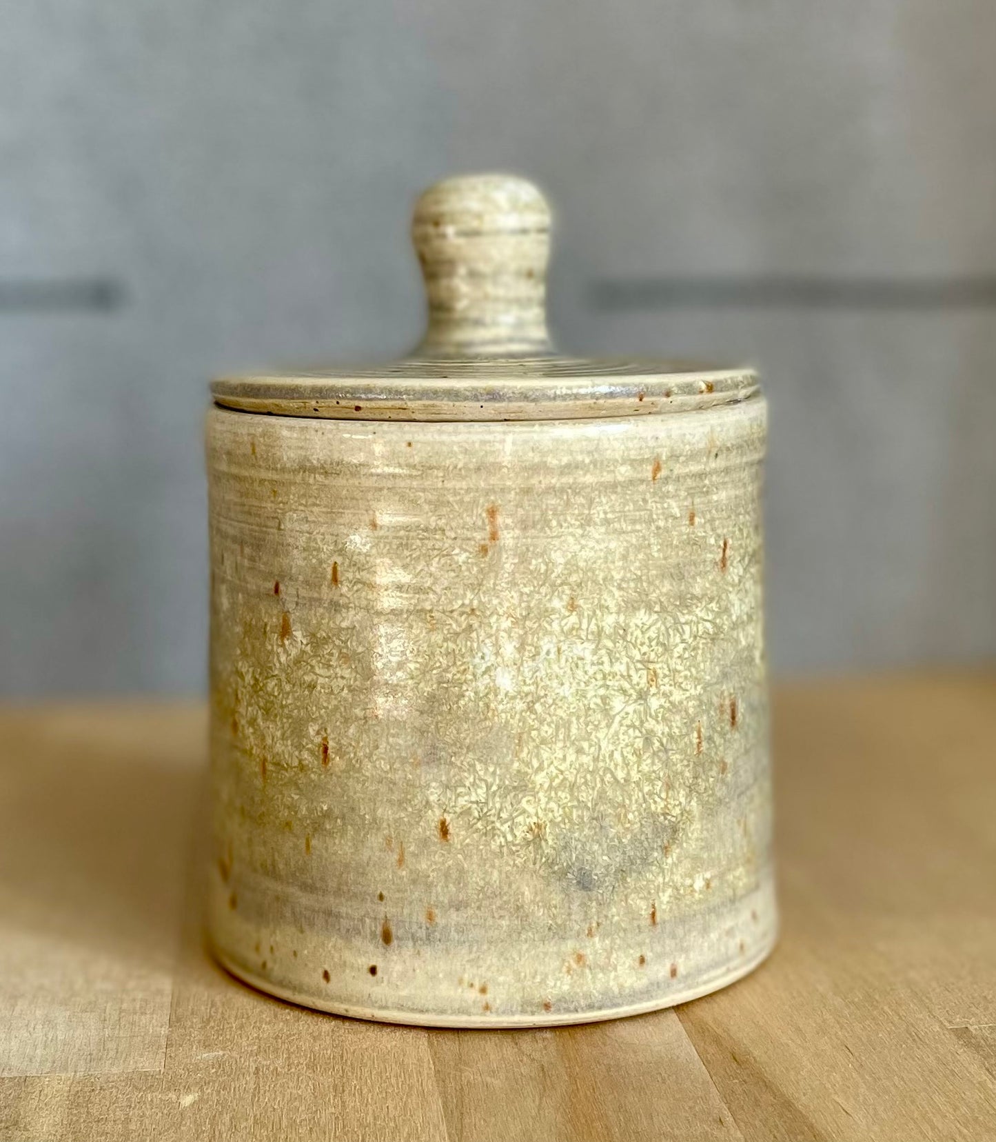 Lavender Field Storage Jar