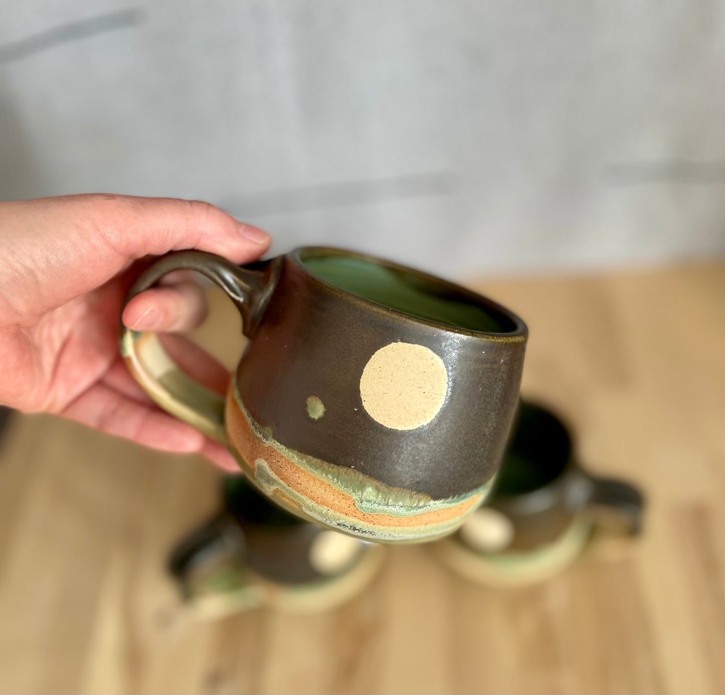 Round Full Moon Mug Artichoke