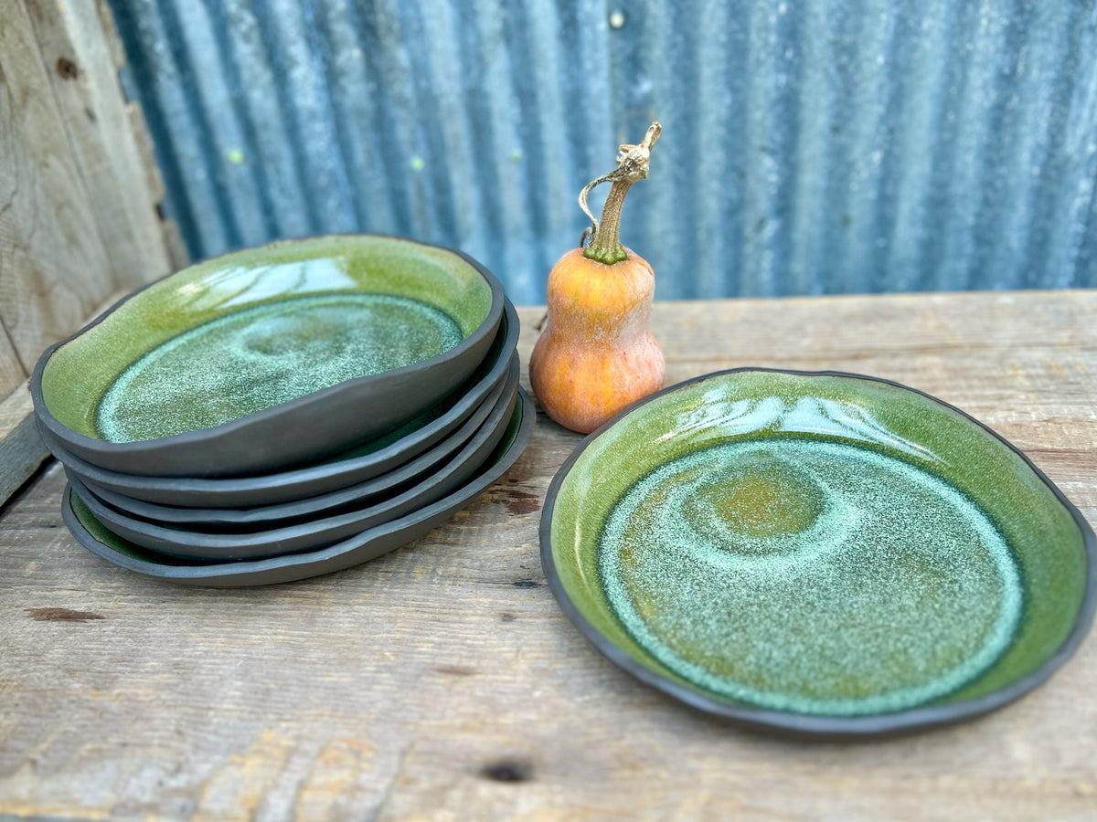 Forest Fern Rimmed Plate