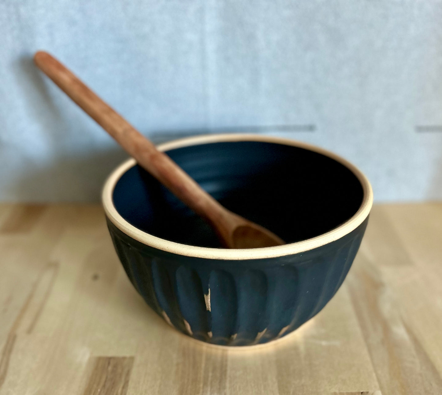 New Moon Fluted Serving Bowl