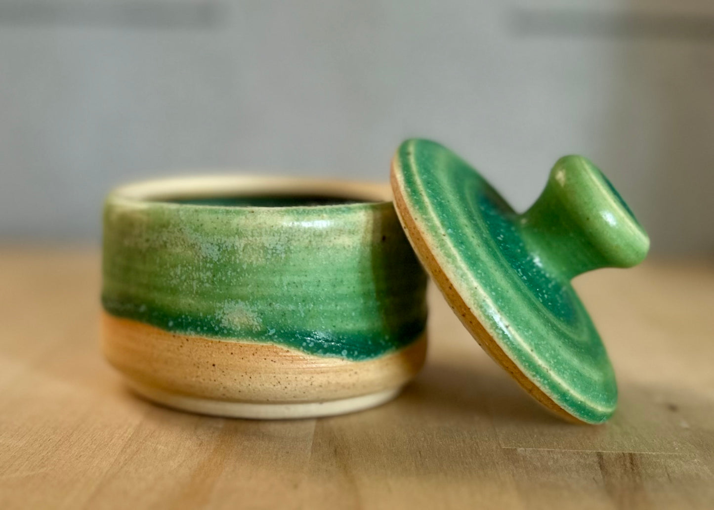 Jade Green Salt Cellar