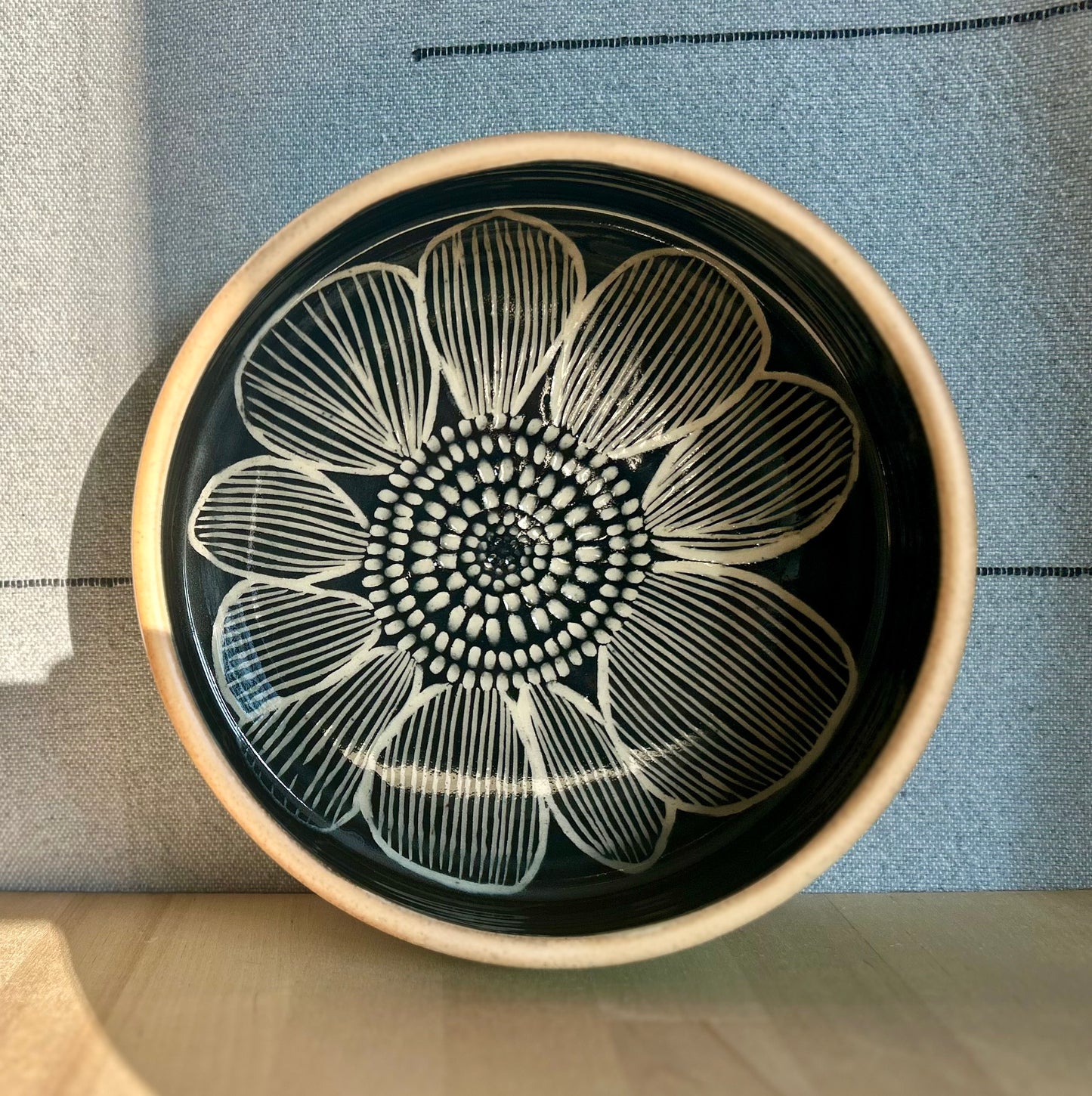 Abstract Daisy Gathering Bowl