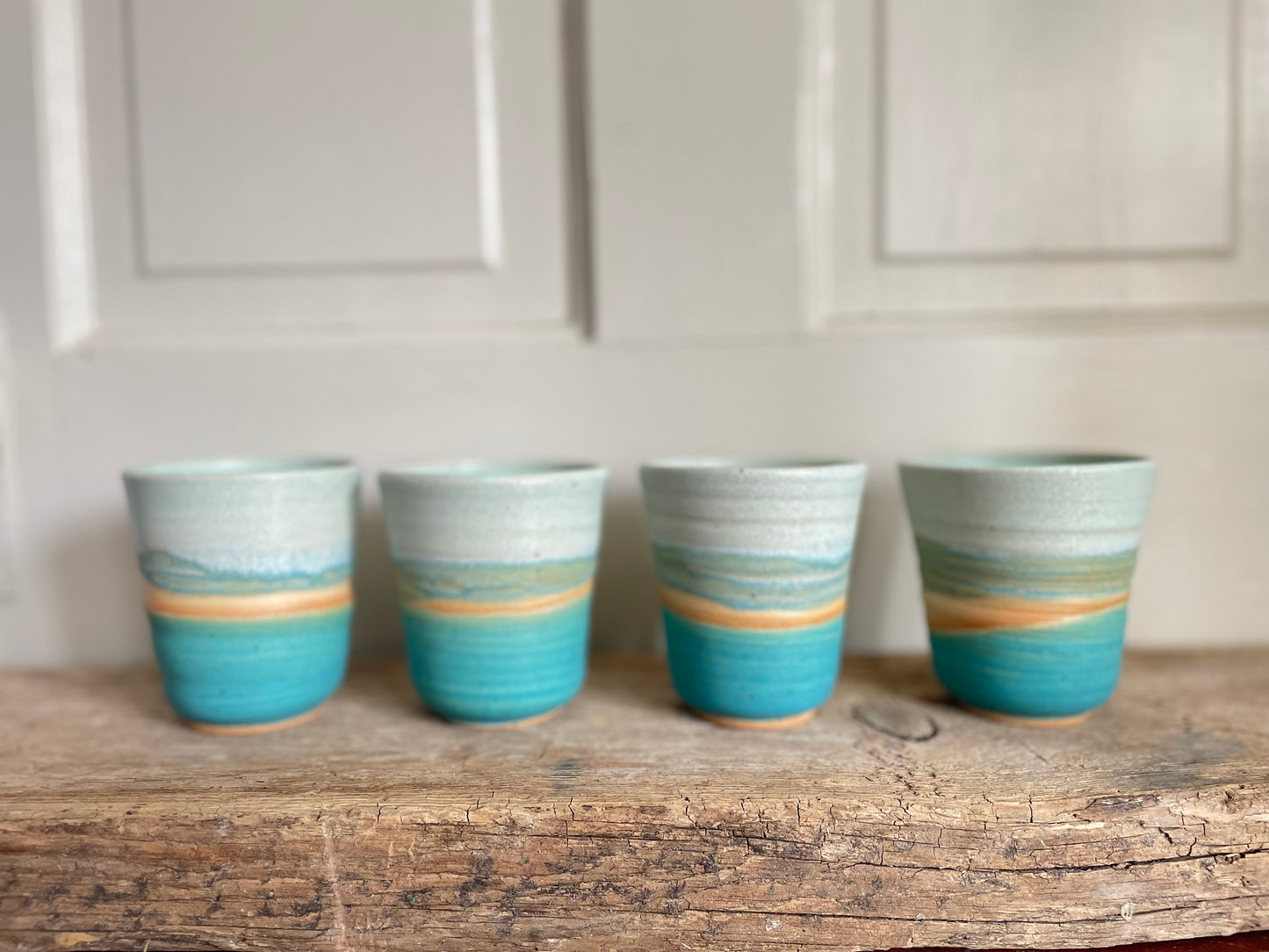 Whitefish Dunes Wave Cup, Set of 4