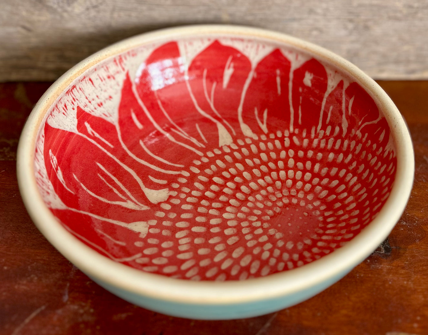 Sunflower Serving Bowl