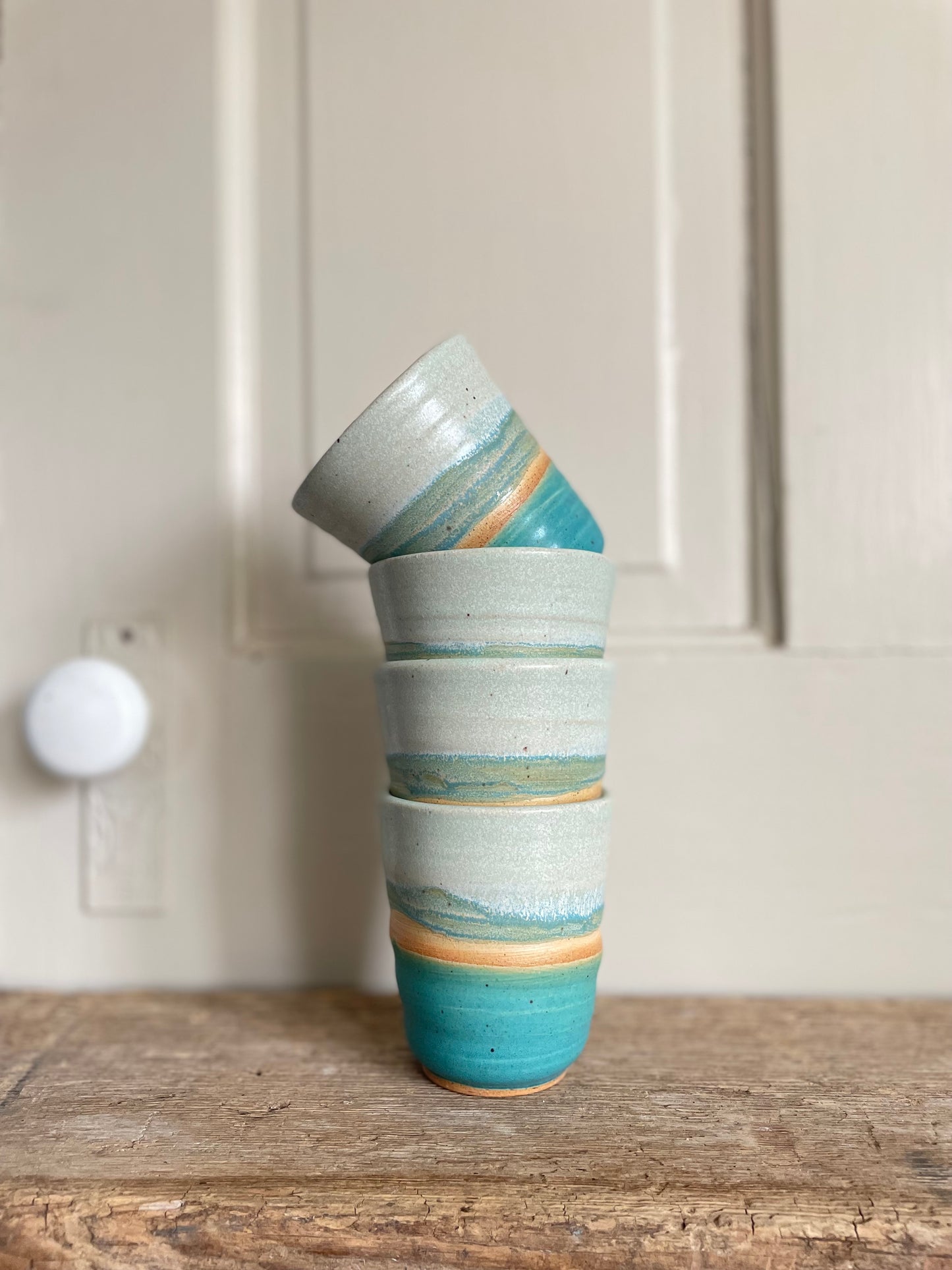 Whitefish Dunes Wave Cup, Set of 4