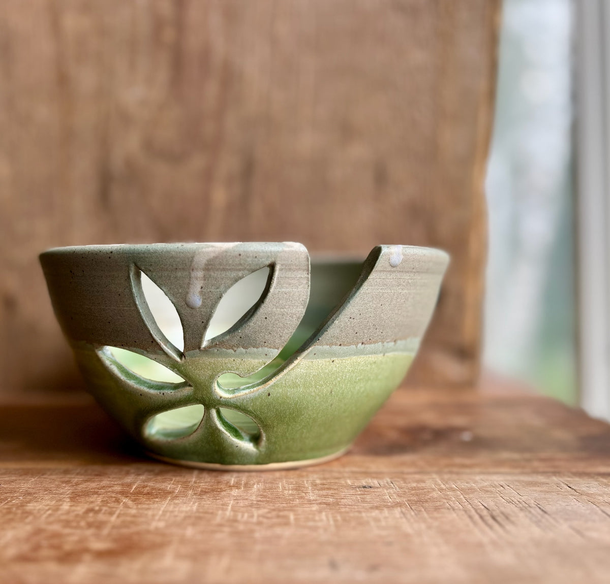Mossy Slate Yarn Bowl