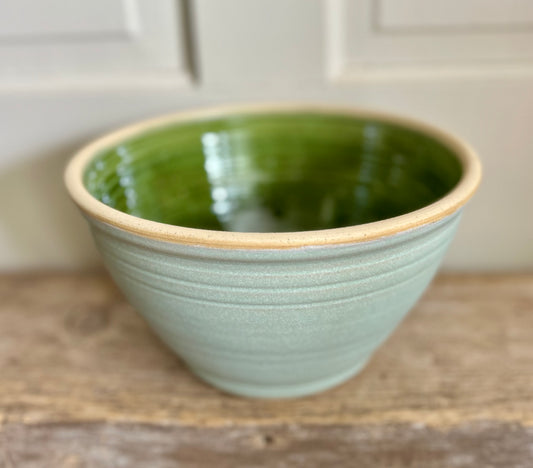 Olive Blossom & Mint Serving Bowl