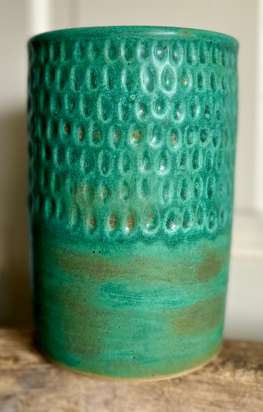 Old Copper Utensil Holder