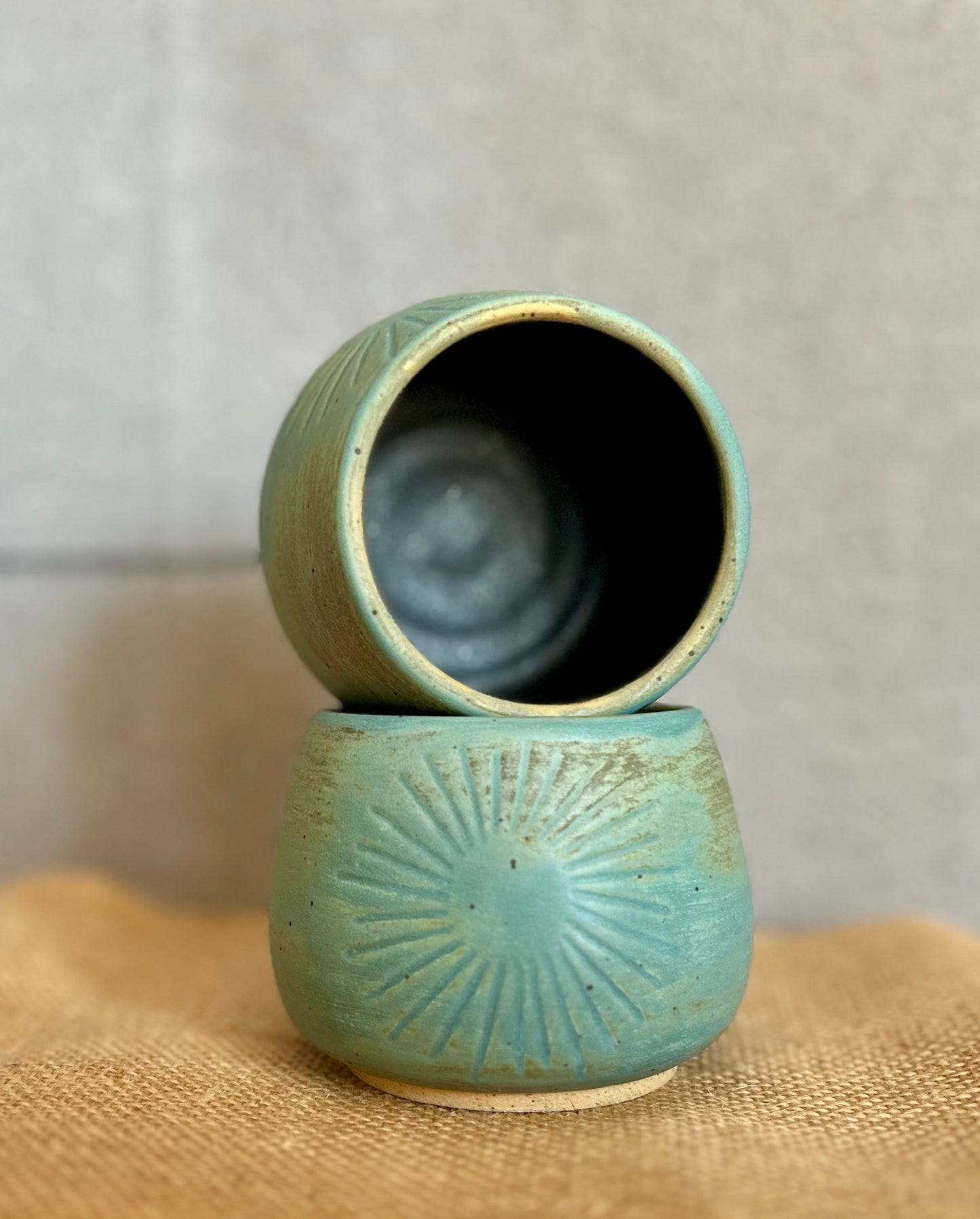 Blue Mist Sunburst Cup