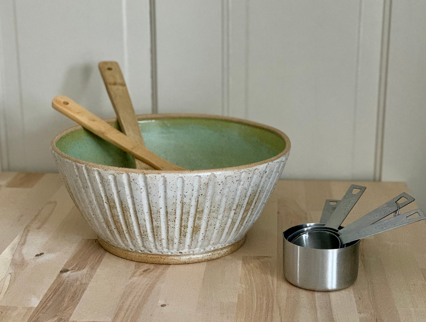 Large Bowl with Fluting