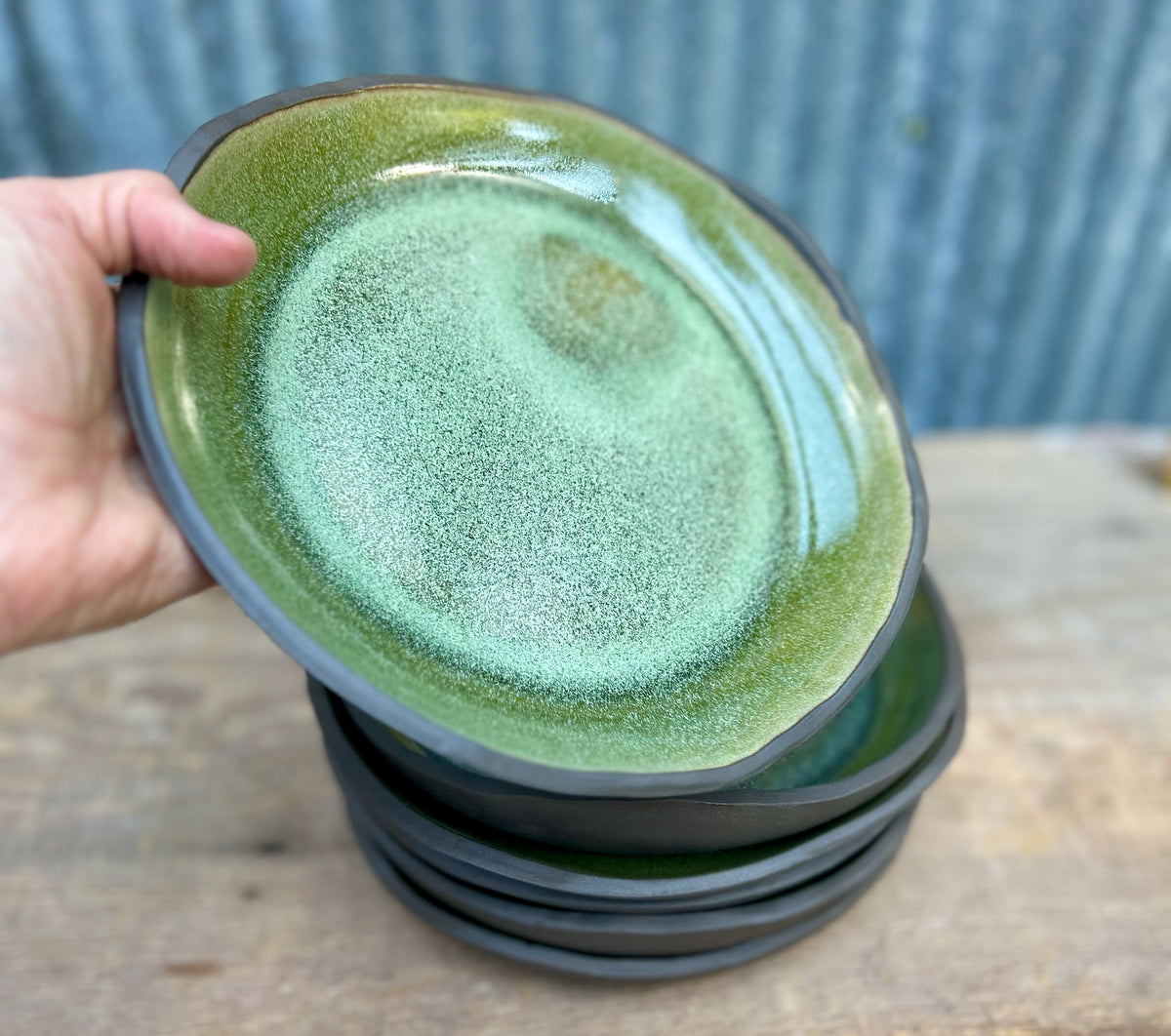 Forest Fern Rimmed Plate