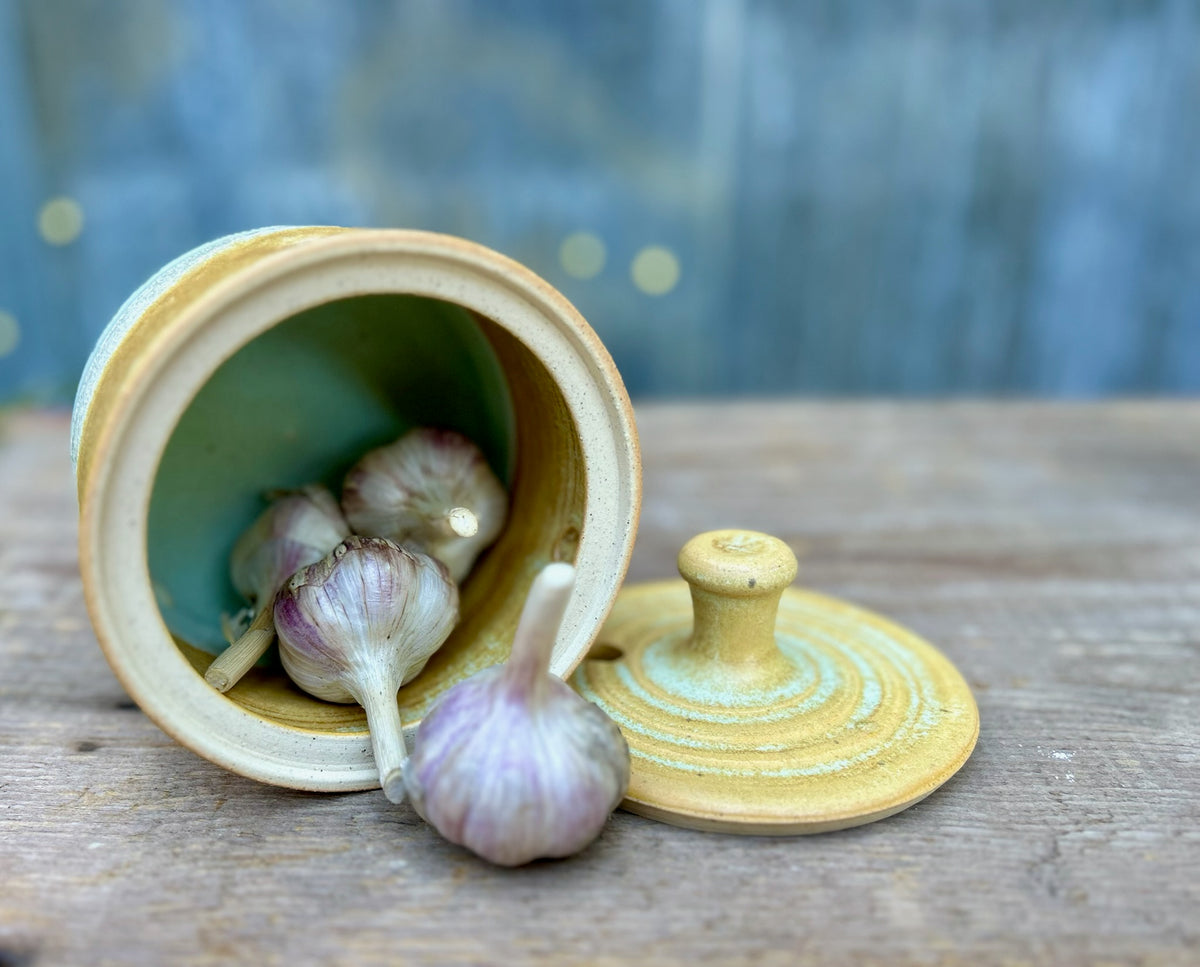 Maple & Flora Garlic Storage Jar