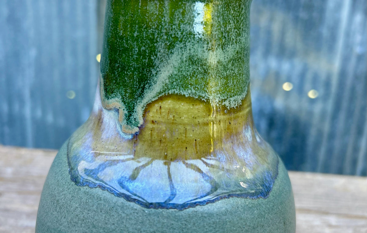 Mossy Slate Vase