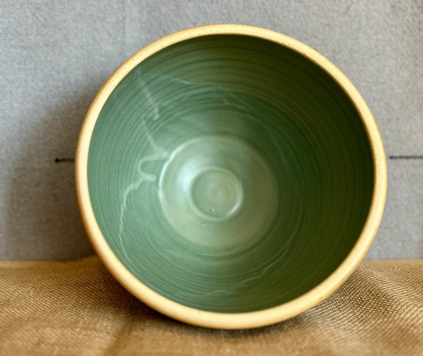 Lichen Over A Pond Serving Bowl