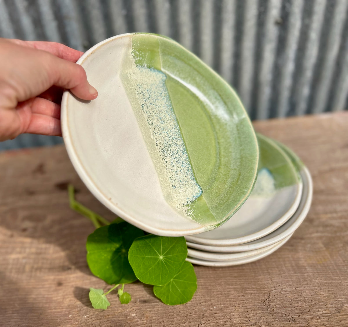 Mossy Alabaster Salad Plate