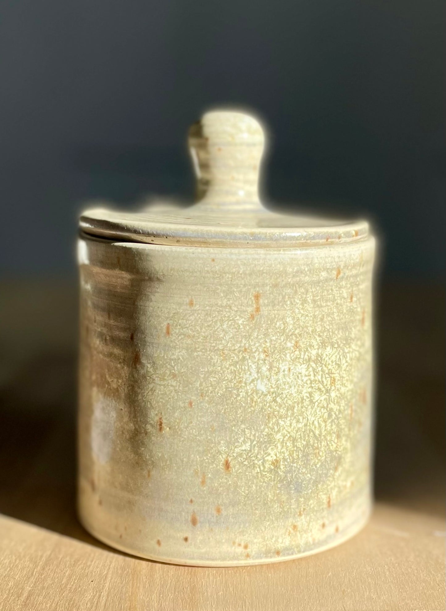 Lavender Field Storage Jar