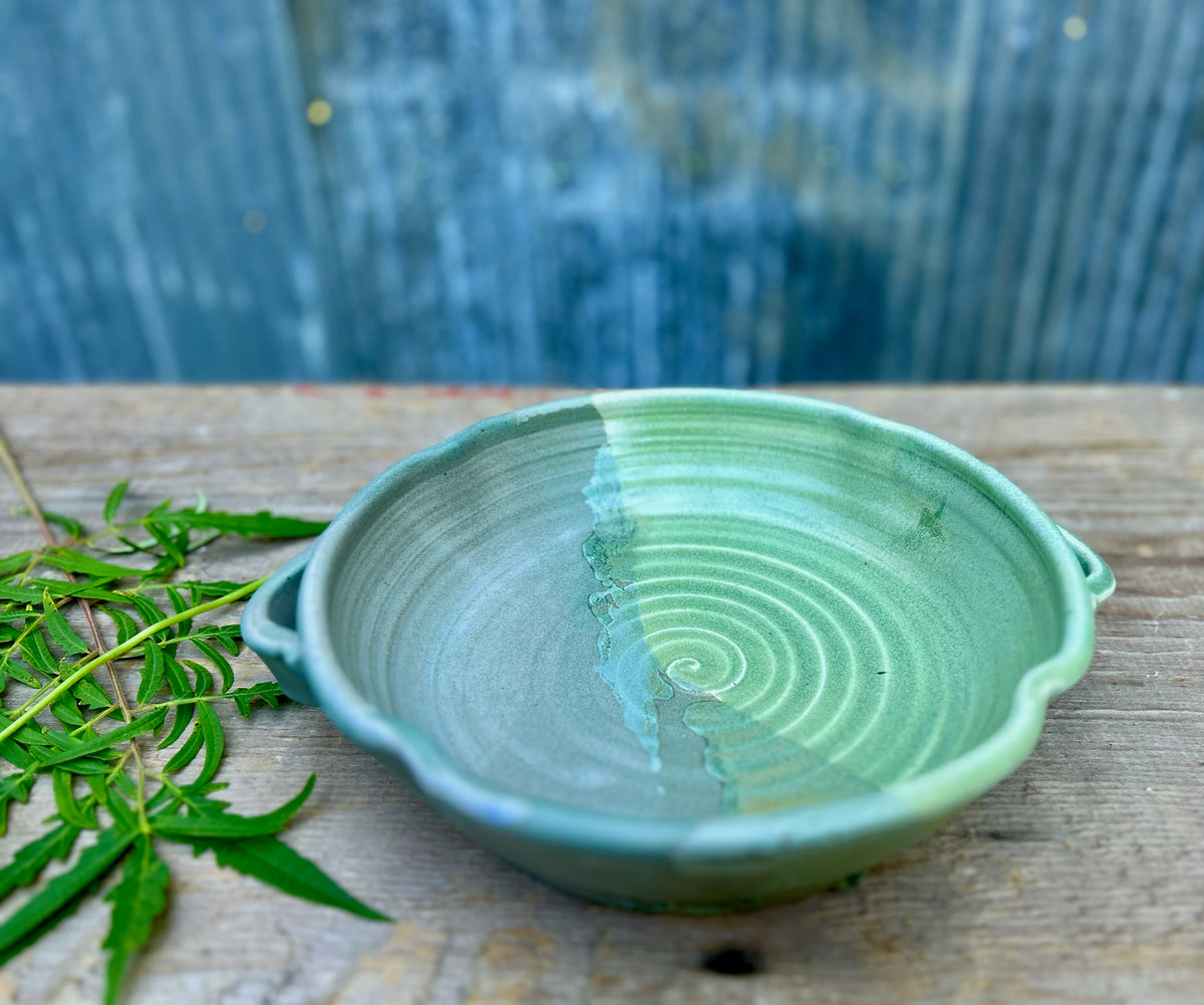 Mossy Slate Gathering Bowl