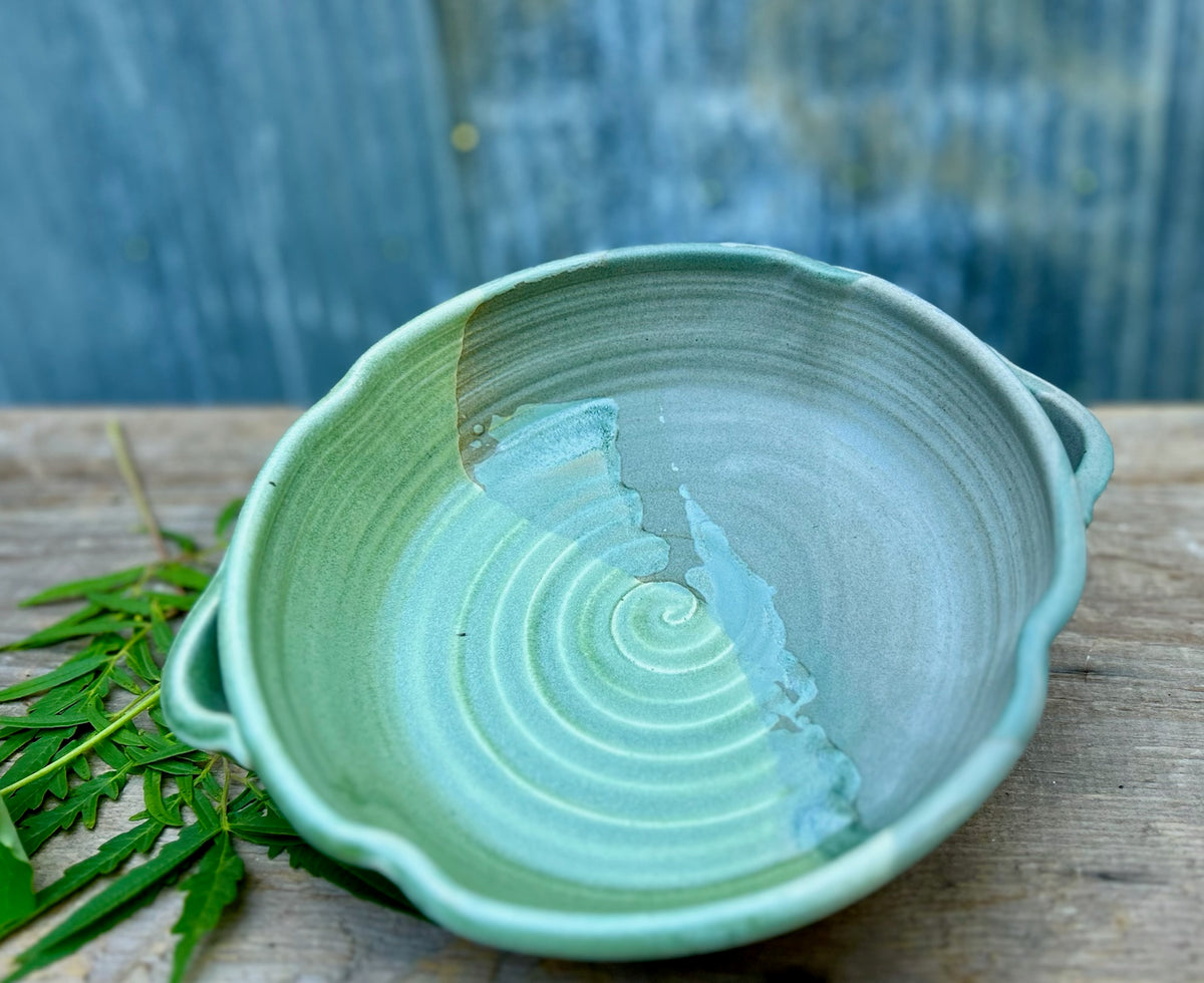 Mossy Slate Gathering Bowl