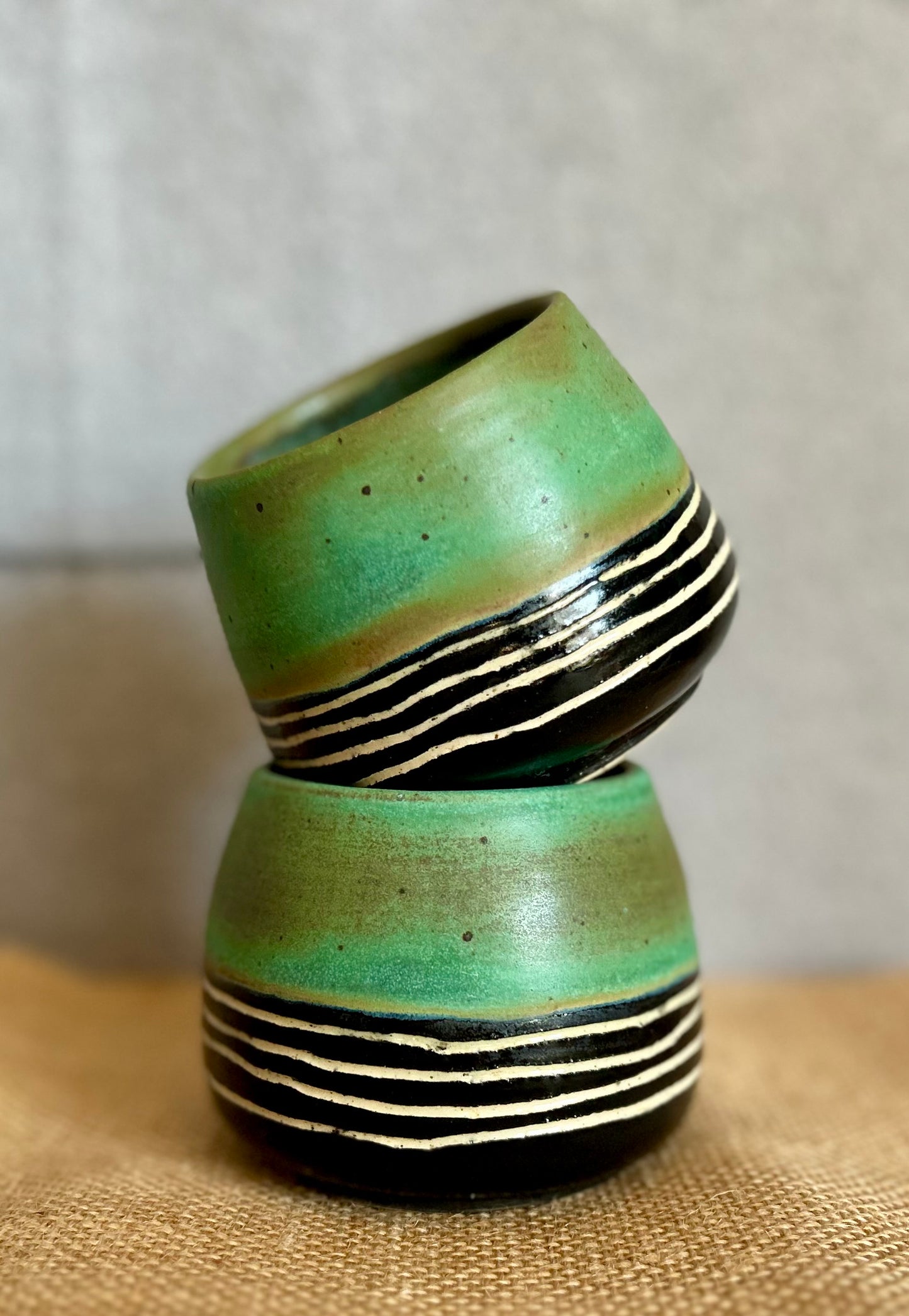 Copper Stripes Cup