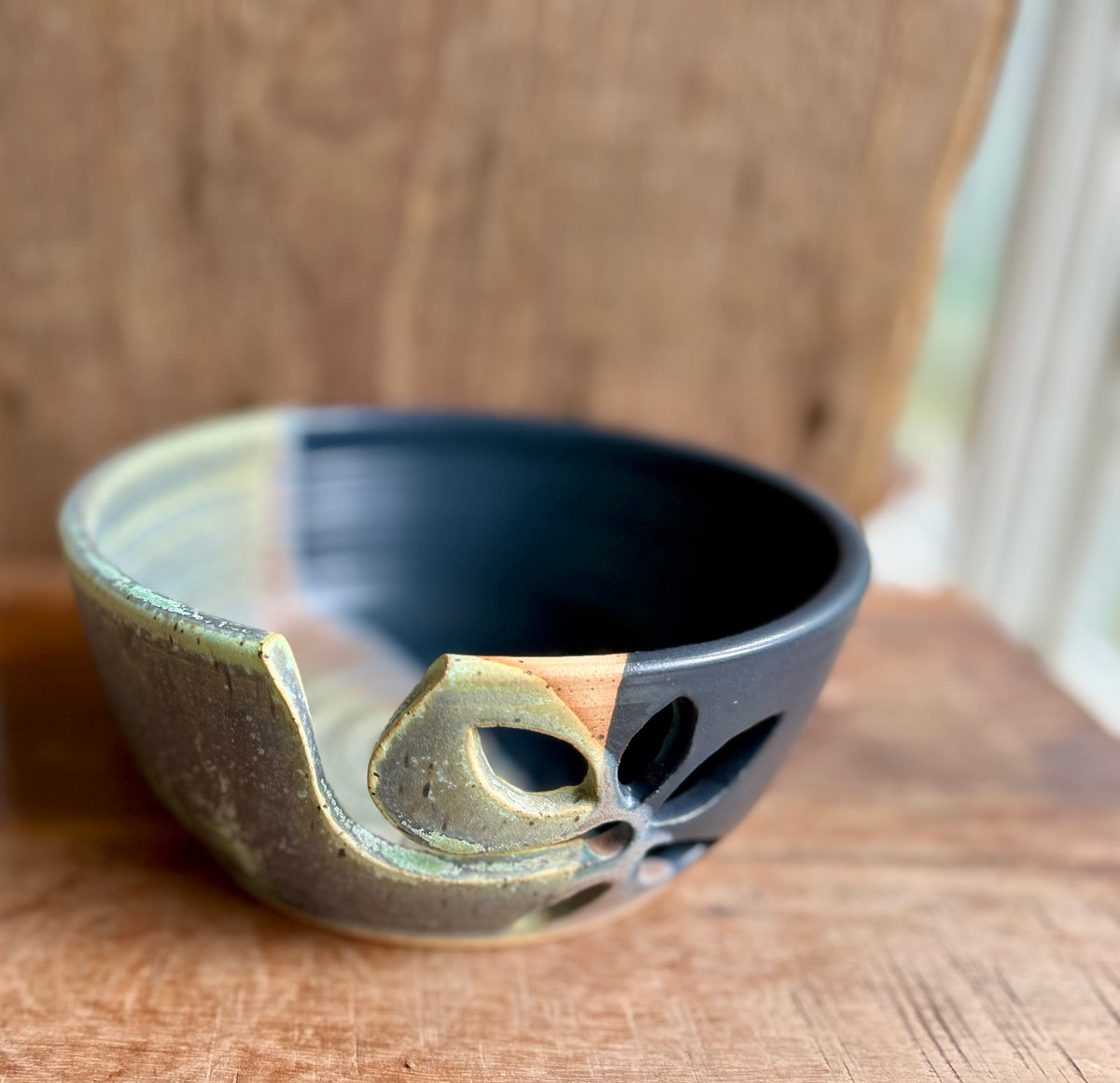 New Moon & Lichen Yarn Bowl