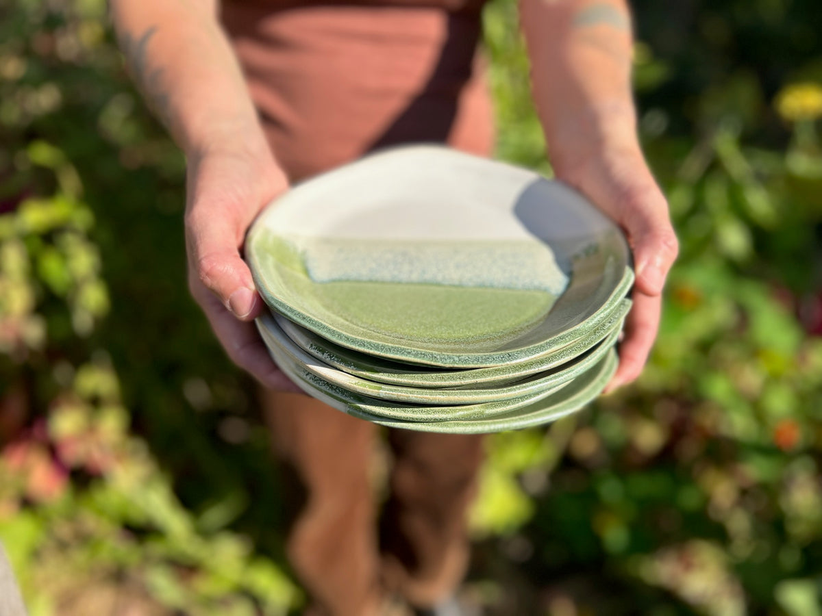 Mossy Alabaster Salad Plate