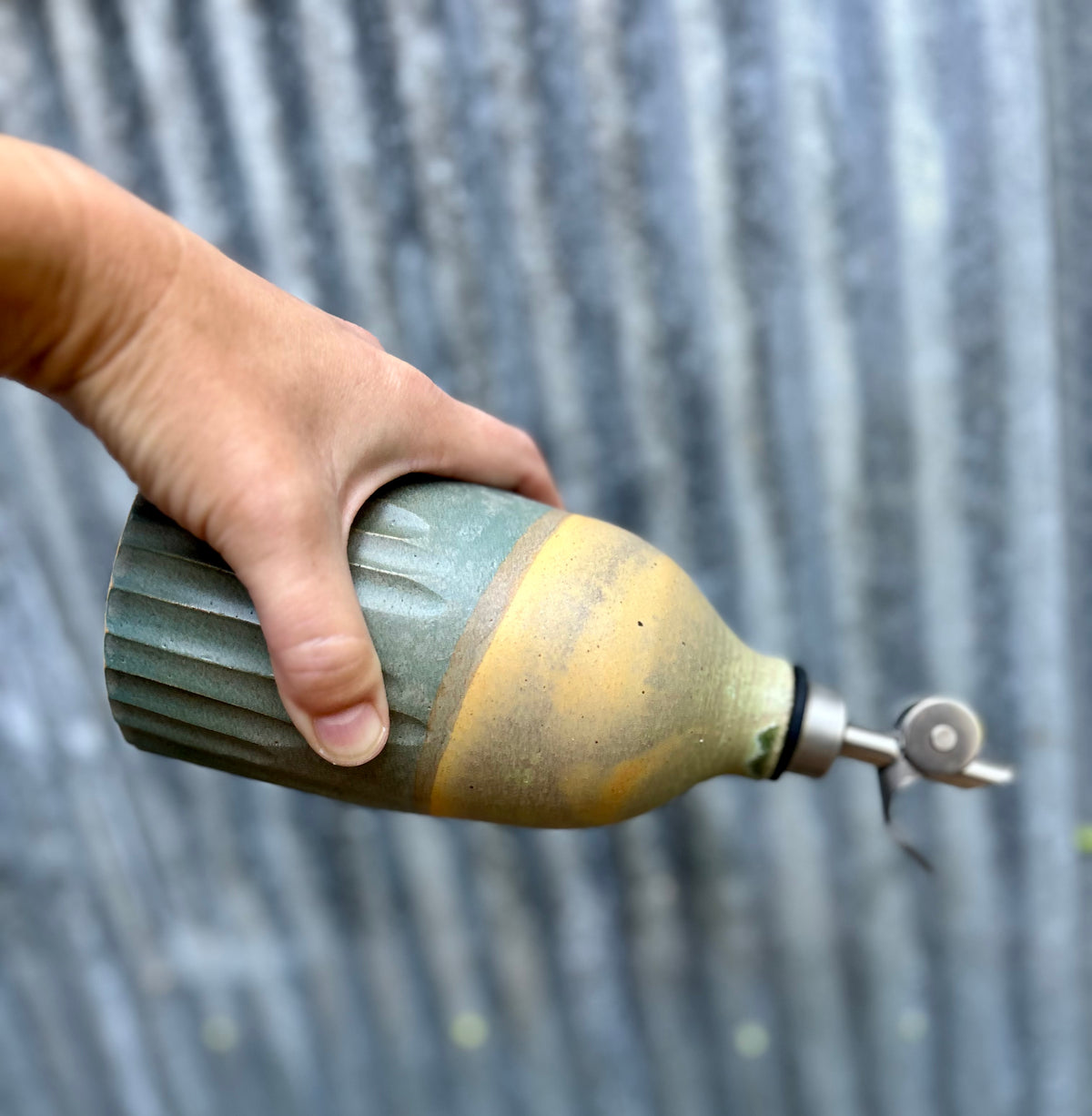 Lichen Over Slate Oil Bottle