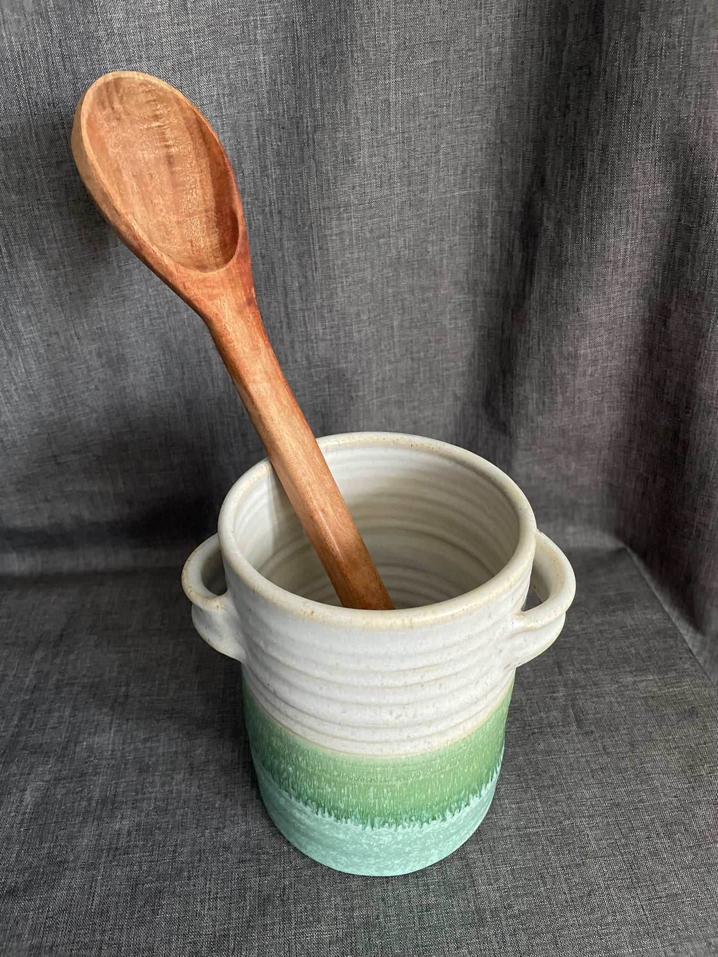 Blossom Utensil Holder -- 6.5" tall, 5" wide