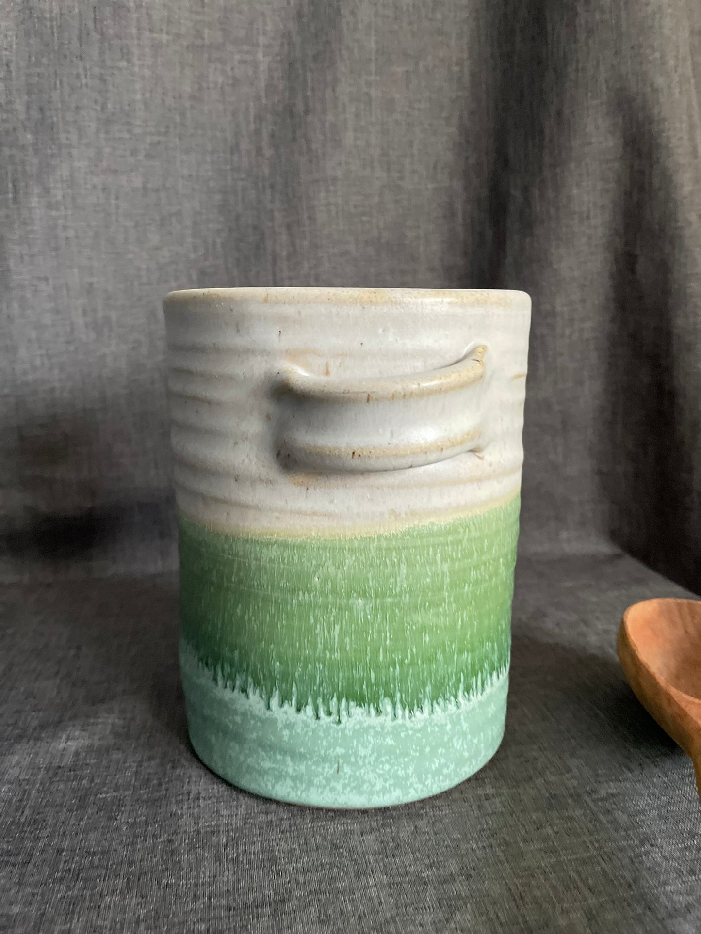 Blossom Utensil Holder -- 6.5" tall, 5" wide